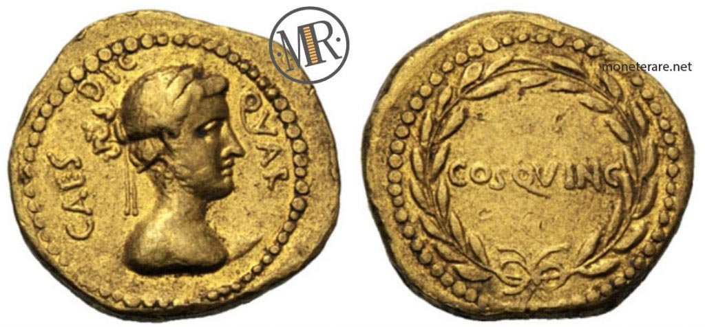 Una delle Monete Antiche della Repubblica Romana d'Oro