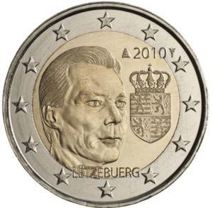 Monete da 2 Euro Commemorative Lussemburgo 2010