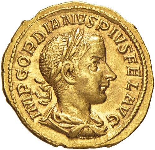 monete romane Aureo Gordiano