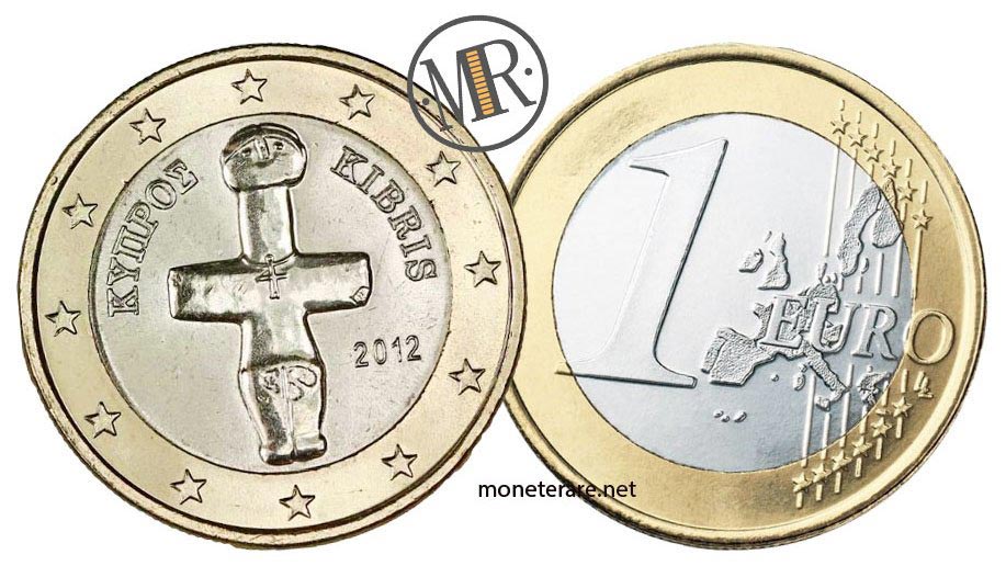 1 Euro Cipro con croce