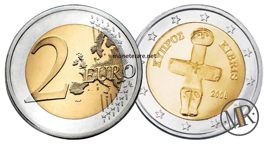 2 Euro Cipro con croce
