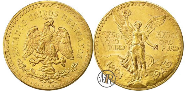 monete d'oro da 50 Pesos