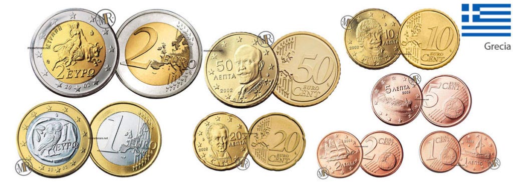 monete euro grecia