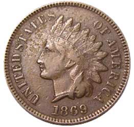 monete-americane-rare-1869-Indian-Head-Penny