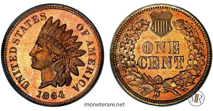 monete-americane-rare-Centesimo-dollari-rari-1864-indian-Head-Penny-most-valuable-pennies