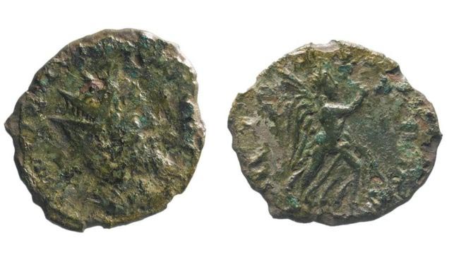 moneta romana con imperatore laeliano