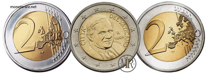 2 euro Vaticano Papa Benedetto XVI 2006