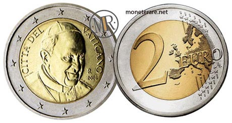 2 euro Vaticano Papa Francesco 2016
