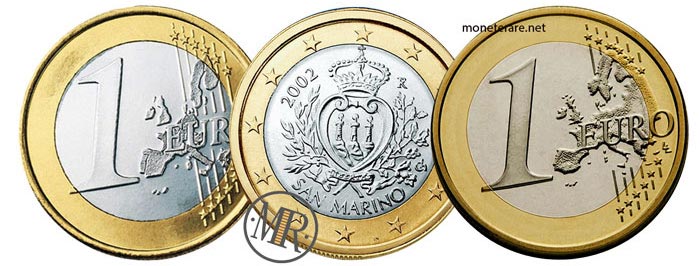 1 Euro San Marino Prima e Seconda Serie