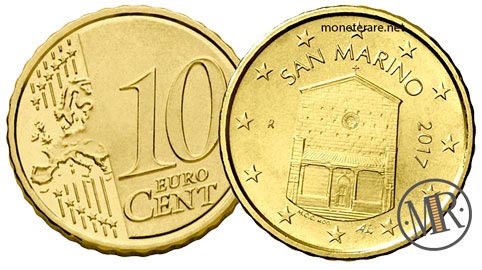10 Centesimi Euro San Marino Terza Serie