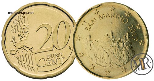 20 Centesimi Euro San Marino Terza Serie