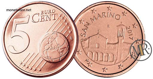 5 Centesimi Euro San Marino Seconda Serie