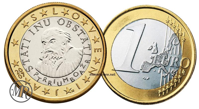 moneta da 1 euro della slovenia