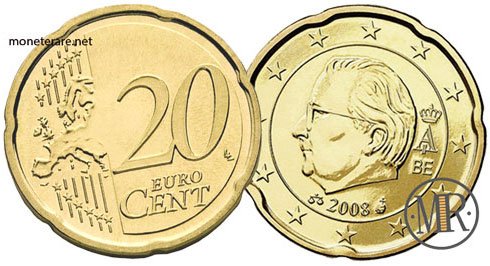 20 Centesimi Euro Belgio Terza Serie 2008 2013