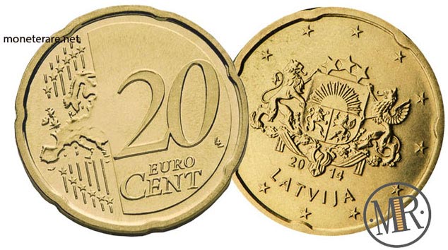 20 Centesimi Euro Lettonia