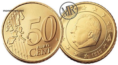 50 Centesimi Euro Belgio Prima Serie 1999 2006