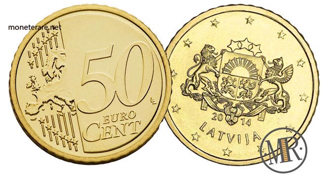 50 Centesimi Euro Lettonia