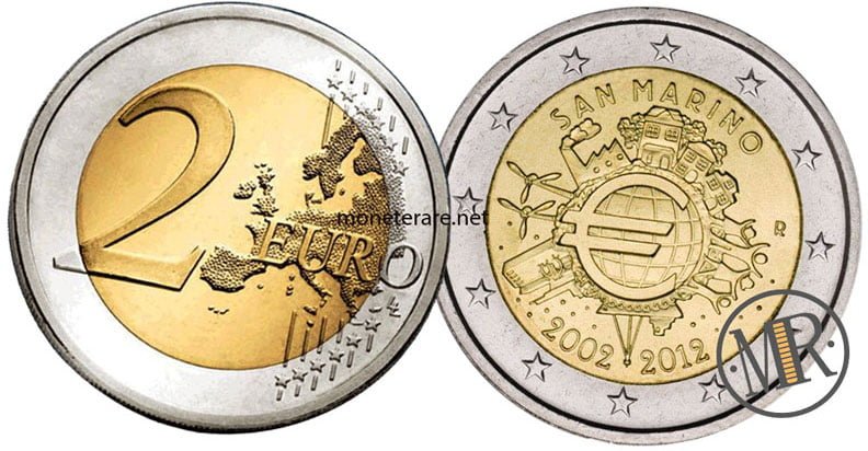 2 Euro Commemorativi San Marino 2012 Euro