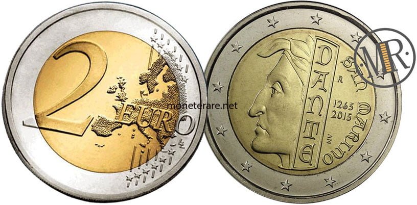 2 Euro San Marino 2015 Dante Alighieri - Commemorativi