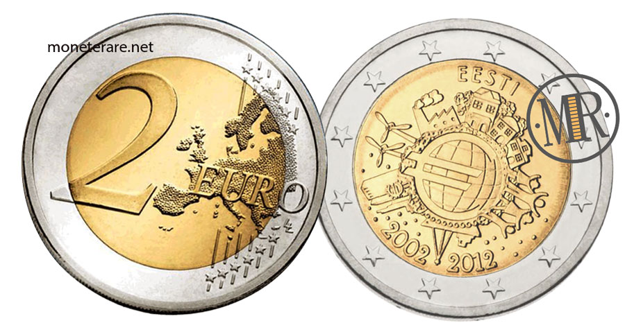 2 Euro Commemorativi Estonia 2012 EURO