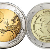 2 Euro Commemorativi Spagna 2009 Unione Economica Monetaria UEM