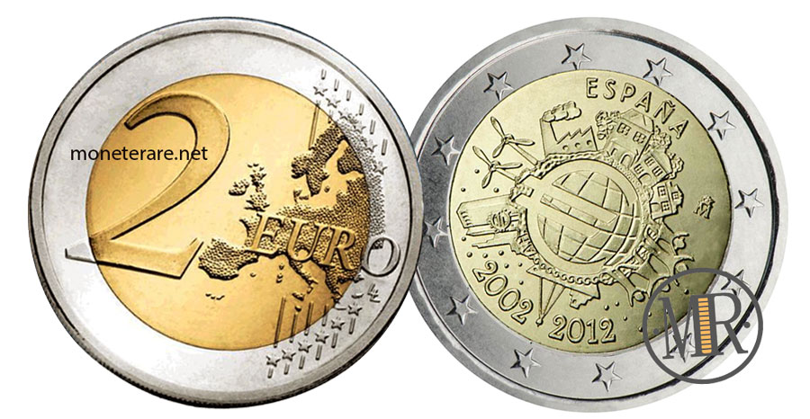 2 Euro Commemorativi Spagna 2012 Euro