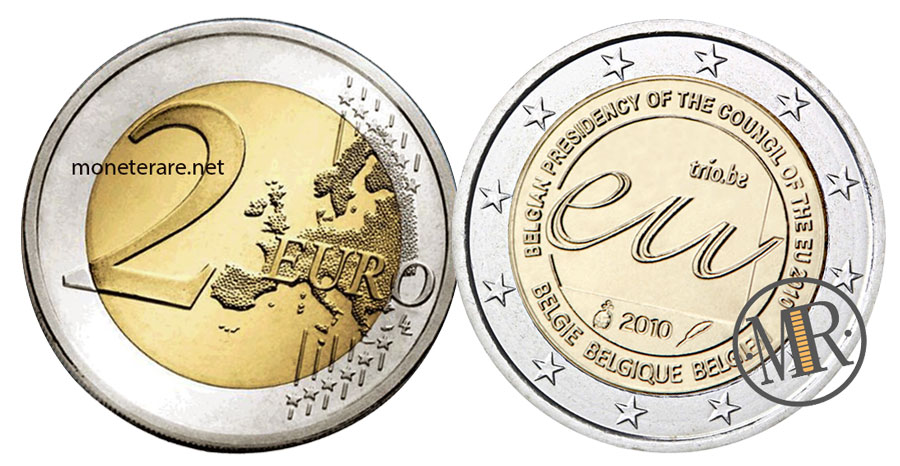 2 Euro Commemorativi Belgio 2009 Presidenza Belga UE