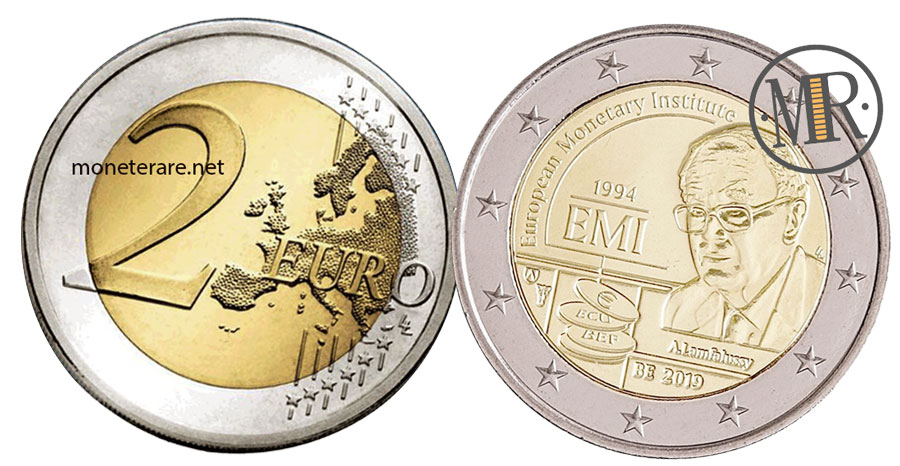 2 Euro Belgio 2019 Commemorativi  Istituto Monetario Europeo IME 
