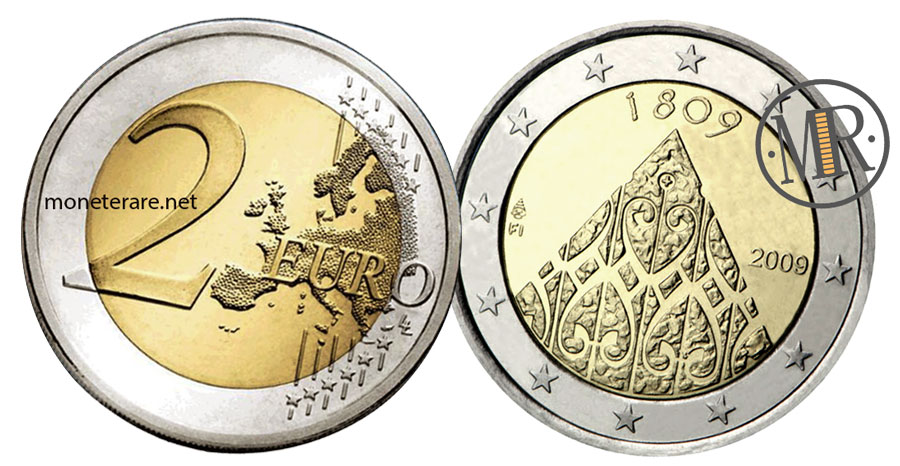 2 Euro Commemorativi Finlandia 2009 - Autonomia della Finlandia