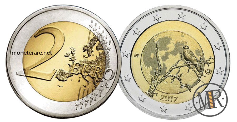 2 Euro Commemorativi Finlandia 2017 - Natura finlandese