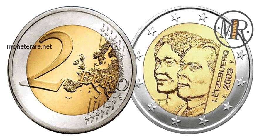 monete da 2 Euro Commemorativi Lussemburgo 2009 Granduchessa Charlotte (Luxembourg - Letzebuerg)