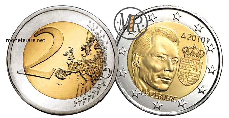 moneta da 2 Euro Lussemburgo 2010 -  Commemorativi Stemma del Granduca Henri