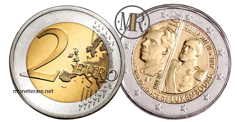 2 Euro  Lussemburgo 2017 Moneta Commemorativa dellaNascita Granduca Guillaume III 200 (Luxembourg - Letzebuerg)