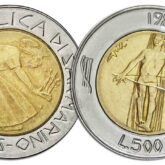 500 Lire Bimetalliche San Marino 1985 Liberazione dalla Droga