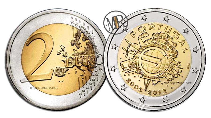 2 Euro Commemorativi Portogallo 2012 EURO