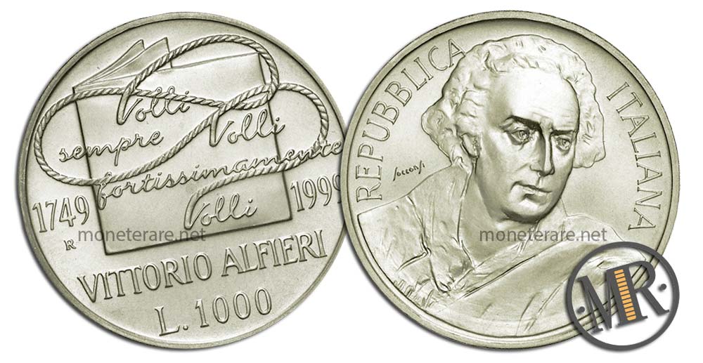 1000 Lire 1999 Vittorio Alfieri