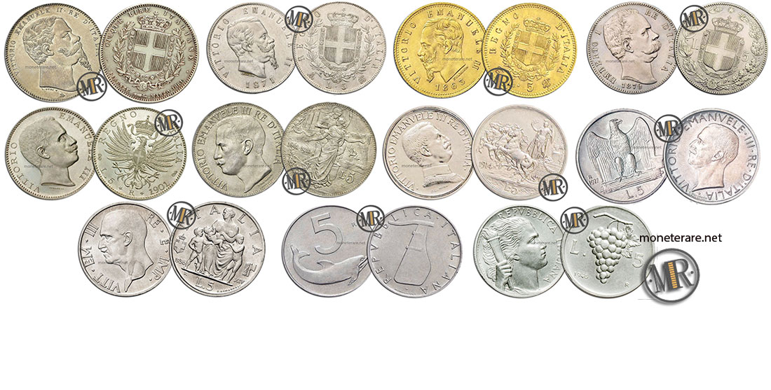 5 Lire Rare  Valore delle Monete da 5 Lire Italiane Rare