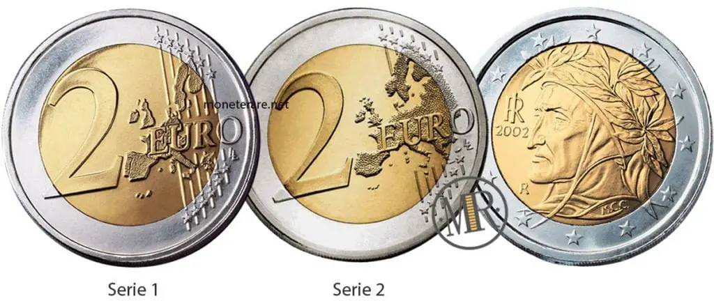 2 euro dante alighieri 2002 valore