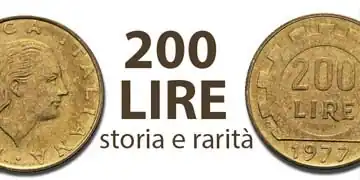 catalogo e valore delle monete da 200 lire italiane