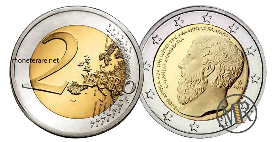 2 euro grecia 2013 platone