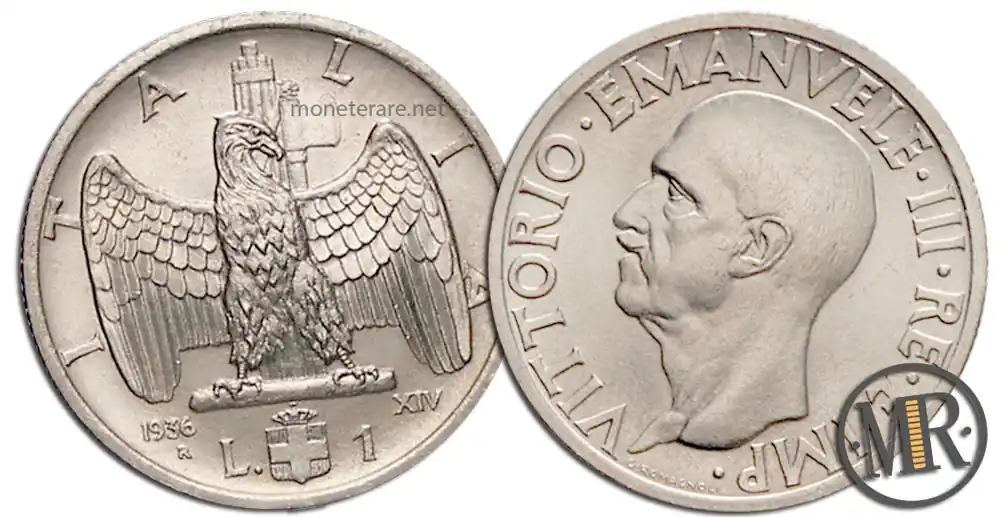 1 Lira Vittorio Emanuele III Impero