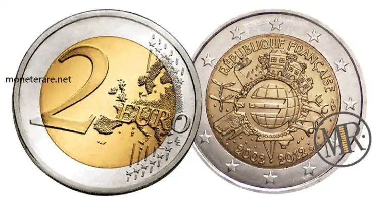 2 Euro Commemorativi Francia 2012 - Euro