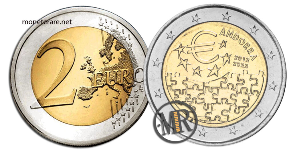 2 Euro Andorra 2022 - Accordo monetario tra Andorra e Unione Europea