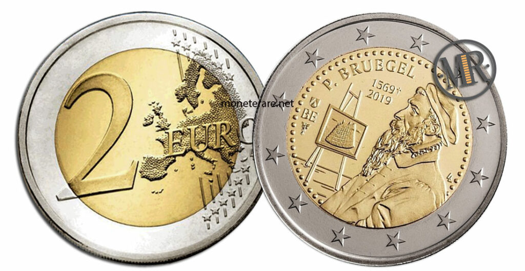 2 Euro Commemorativi Belgio 2019 Pieter Bruegel il Vecchio