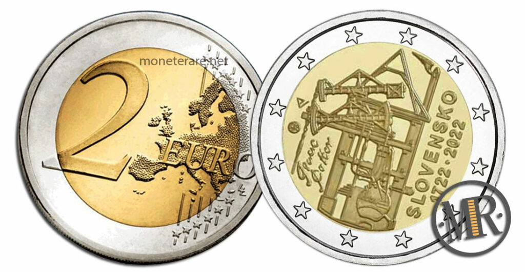 2 Euro Commemorative Slovacchia 2023 Prima Macchina a Vapore